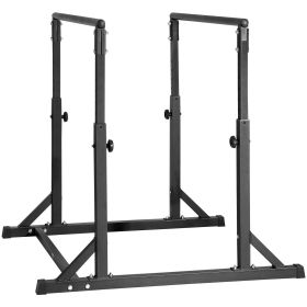 Dip Bar, 800 lbs Capacity, Heave Duty Dip Stand Station with Adjustable Height, Fitness Workout Dip Bar Station Stabilizer Parallette Push Up Sta